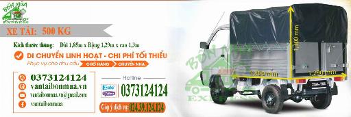 Các loại xe tải 500kg cho thuê tại Hà Nội